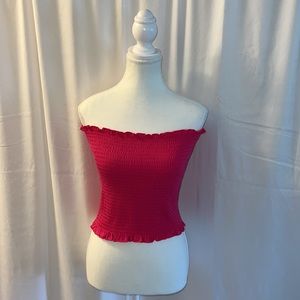 Women’s Pink Smocked Tube Top Size Medium